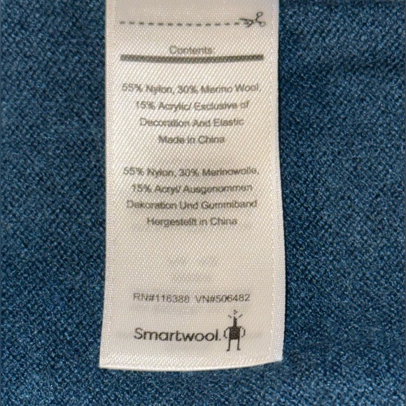 SmartWool Women’s Shadow Pine Crewneck Sweater,Color-Peacock Blue,Size-Small - Picture 7 of 9